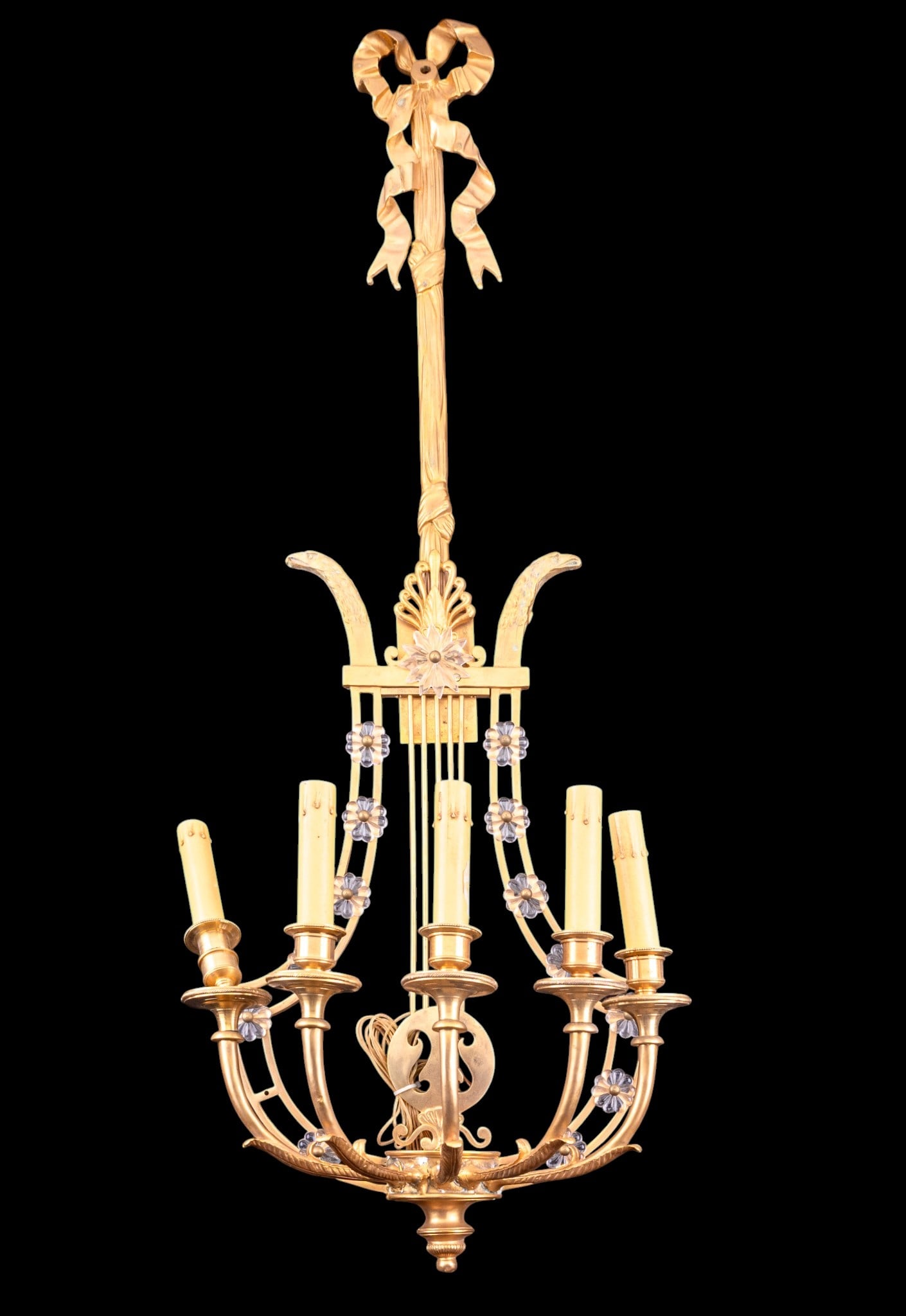 French Empire Ormolu Wall Sconce Pair - 3