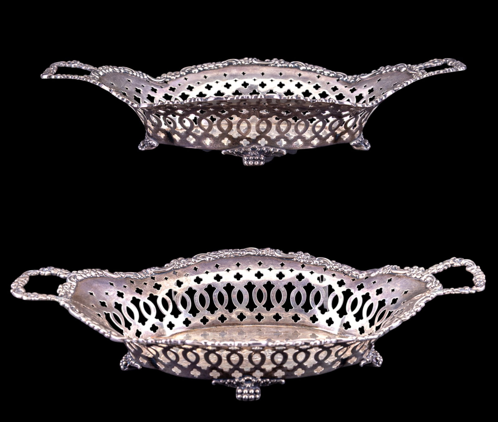 Pair of Tiffany & Co. Sterling Oval Baskets (1 of 7)