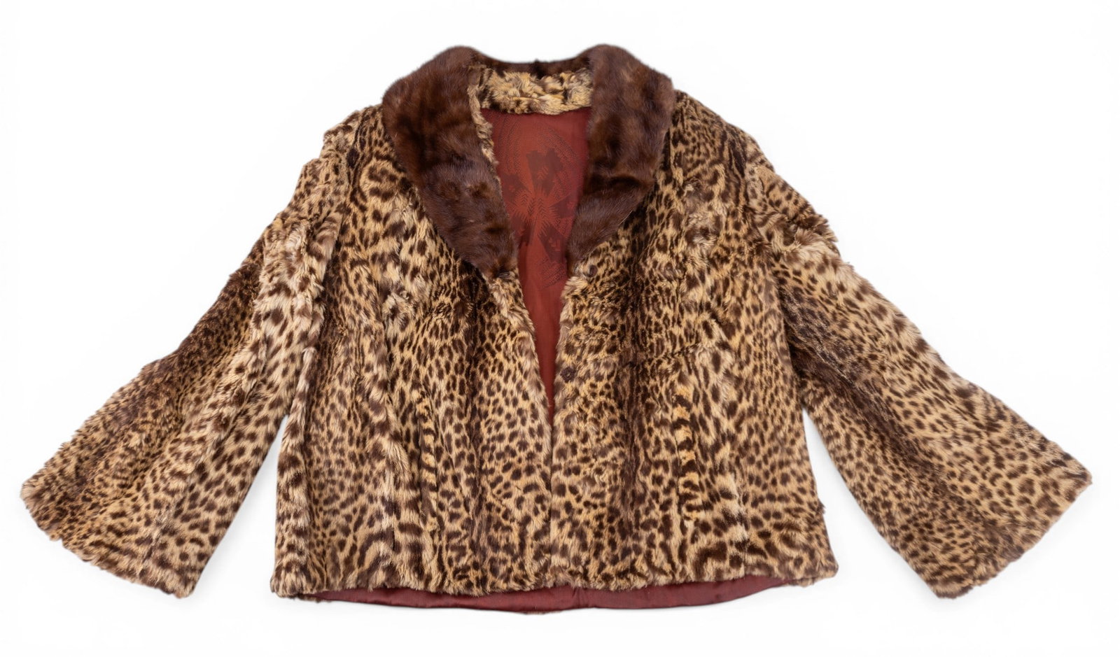 Leopard Fur Cropped Jacket - 3