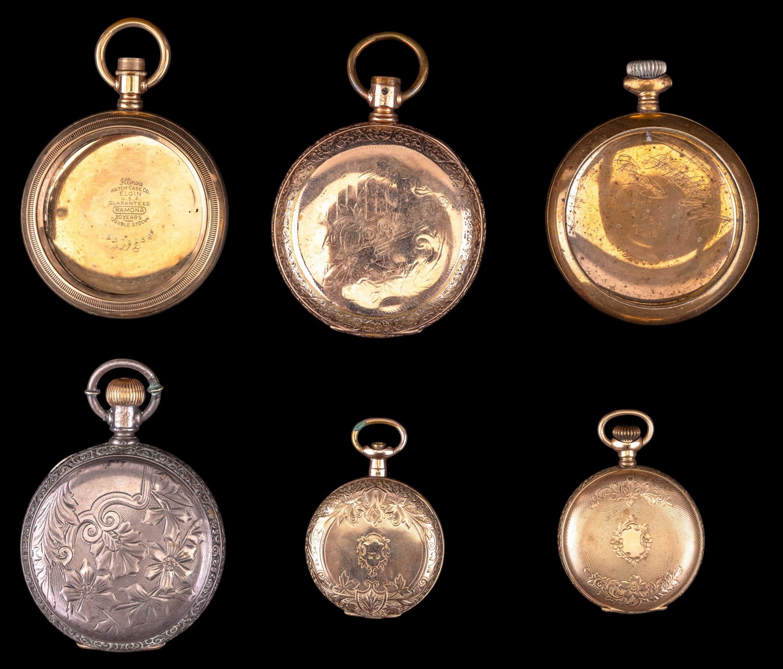 Gold Filled and Coin Silver Pocket Watch Cases (1 of 12)