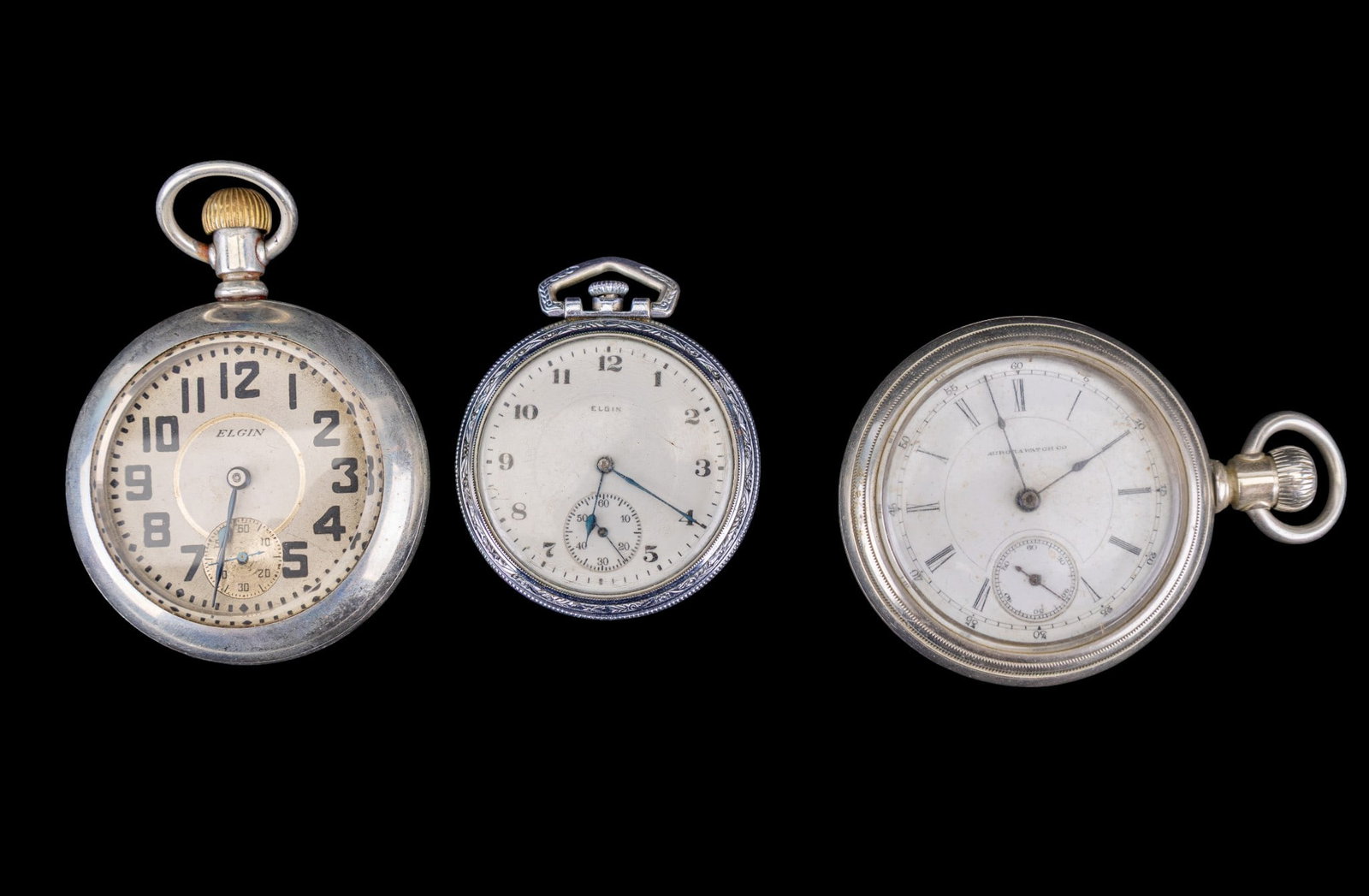 Elgin and Aurora Pocket Watches (1 of 13)