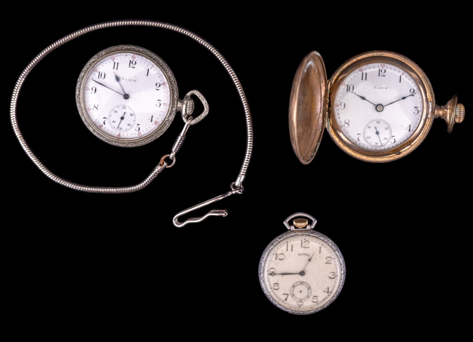 Illinois and Elgin Pocket Watches (1 of 4)