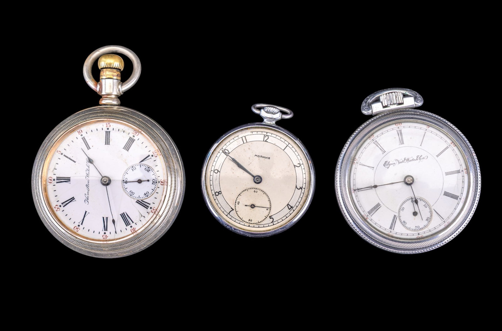 Hamilton, Elgin, and Other Pocket Watches (1 of 11)