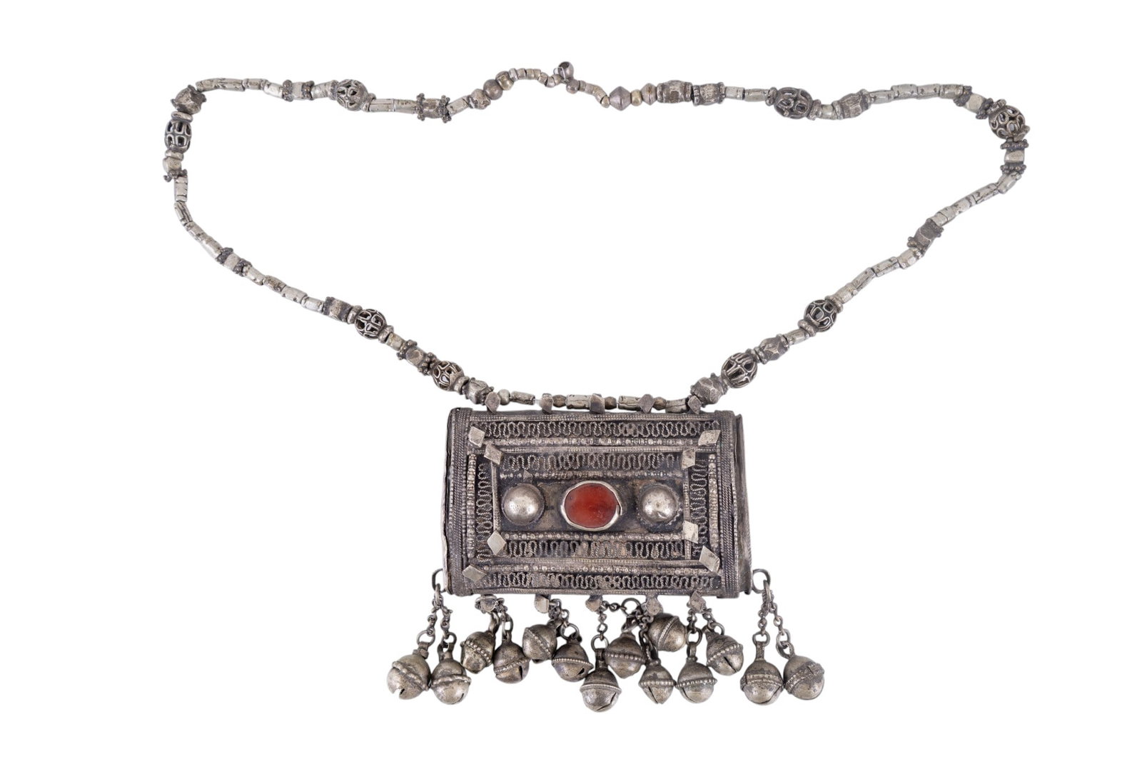 Antique Silver Yemeni Hirz Talisman Necklace (1 of 9)
