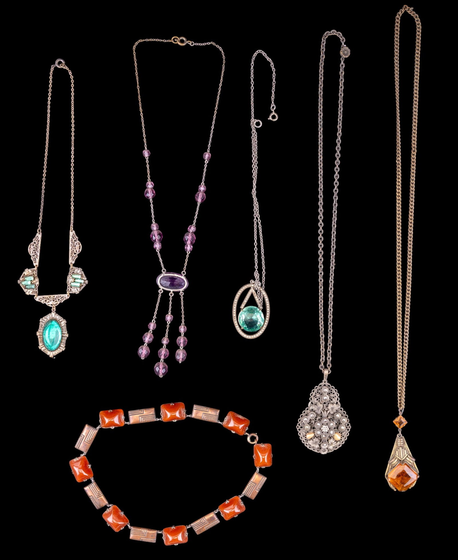 Six Antique Necklaces (1 of 9)