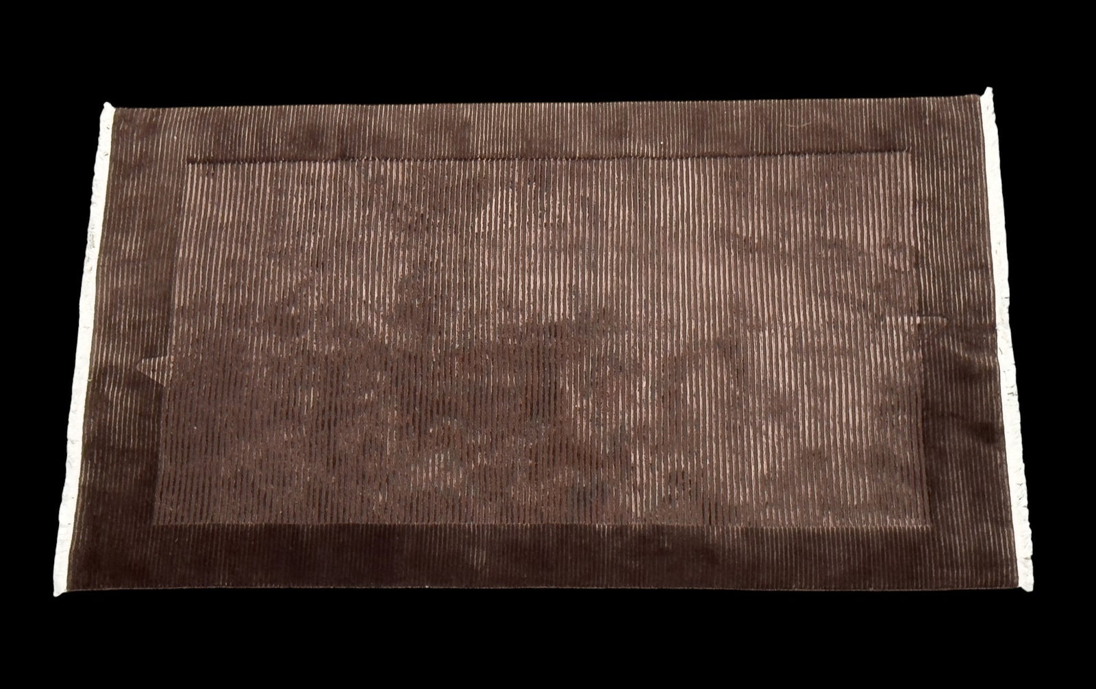 Tibetan Area Rug: Tibetan area rug in dark brown tones. Measures approx. 6'1" x 9'2". Formerly sold at David?s.