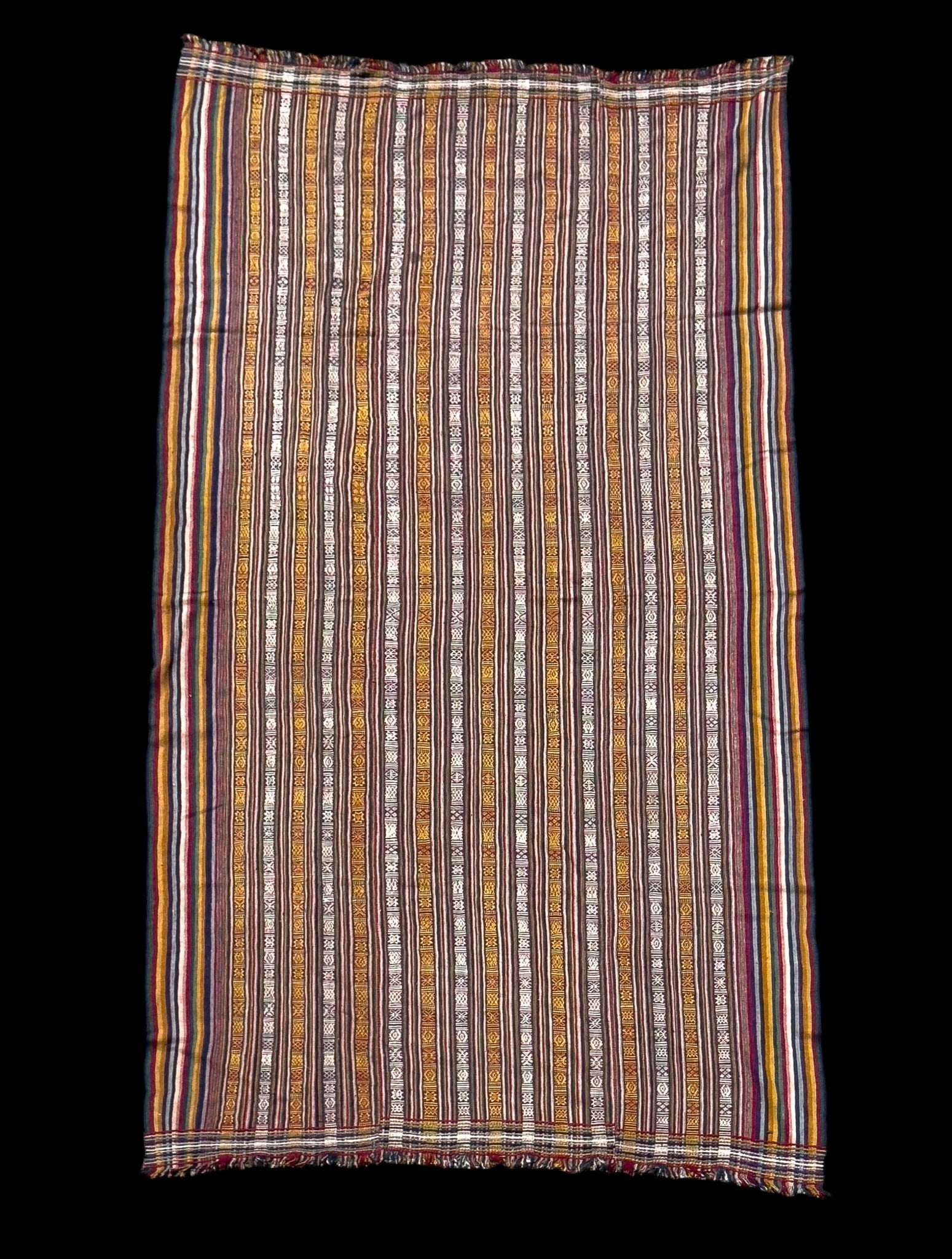 Flat Woven Textile, Striped Design (1 of 8)