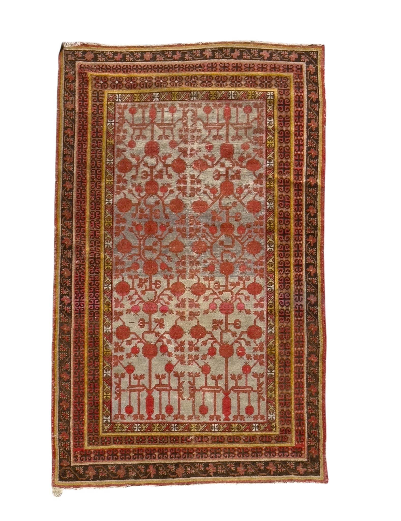 Khotan Area Rug with Pomegranate Design (1 of 12)