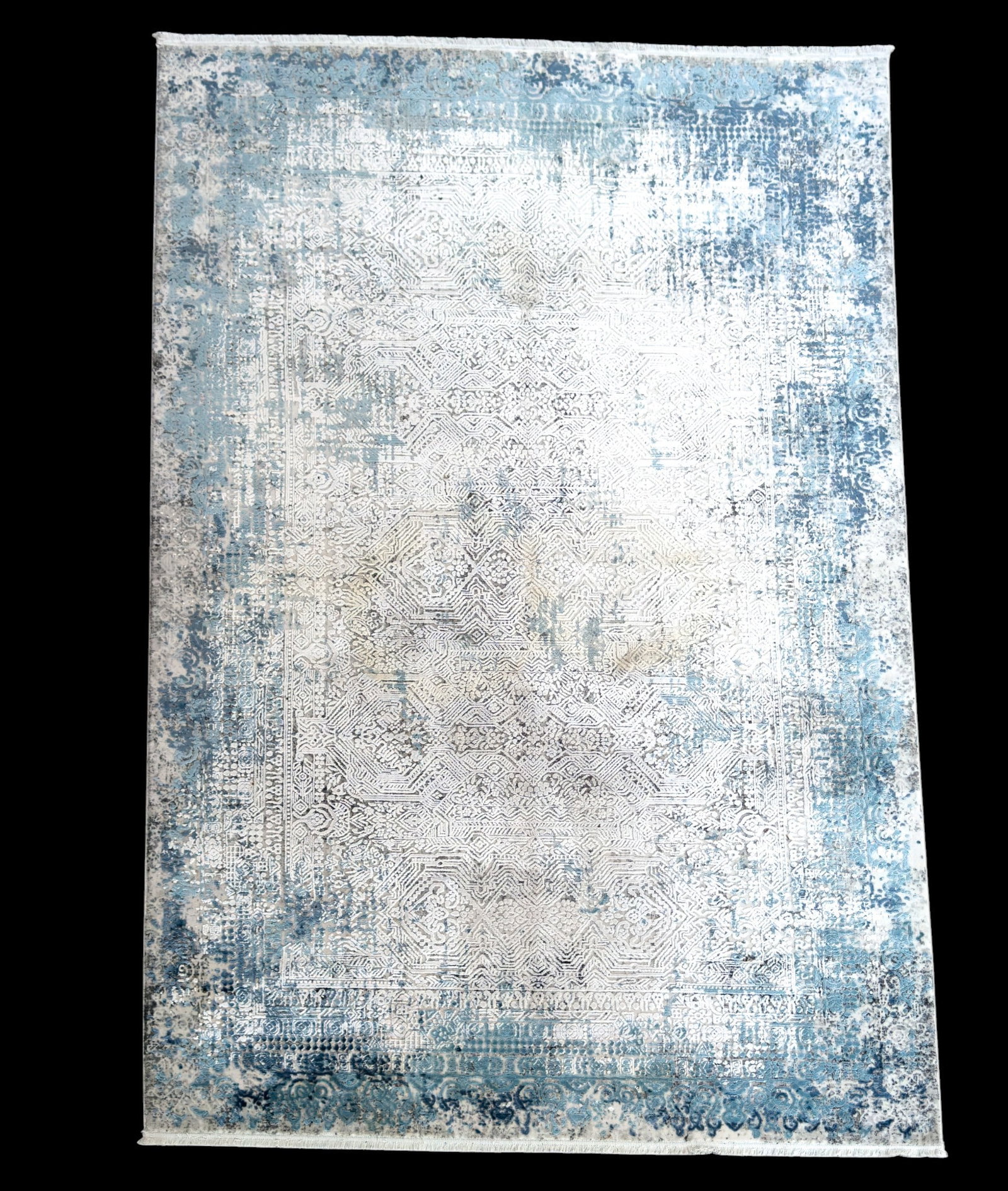 Modern Machine-Woven Silk Area Rug (1 of 5)