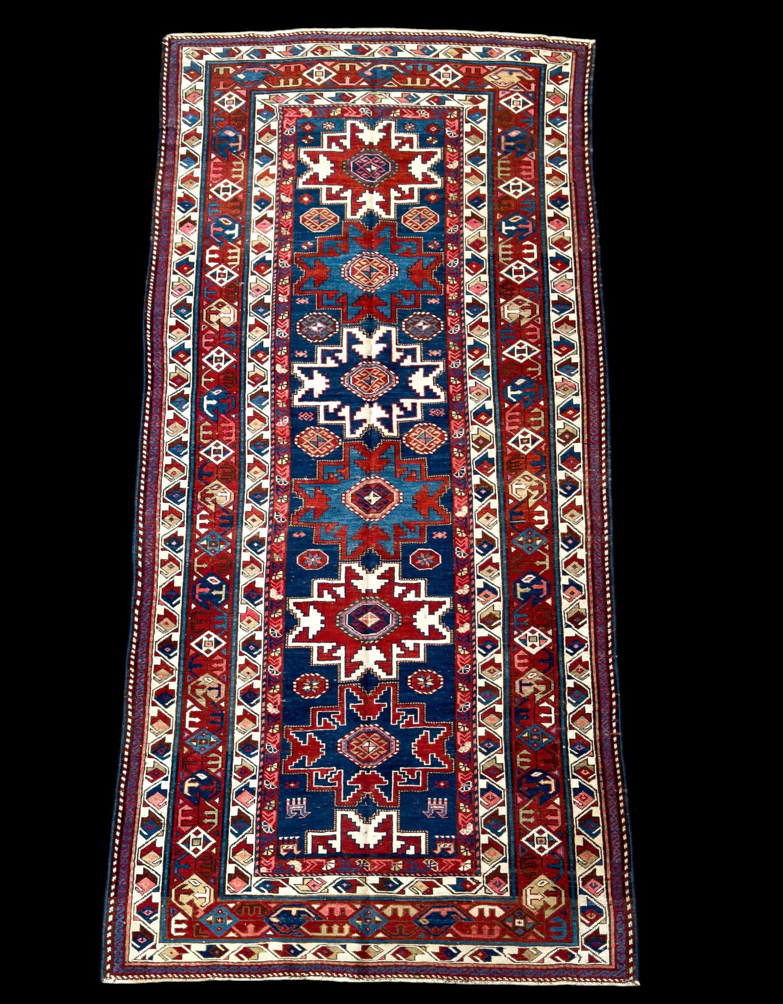 Antique Caucasian Area Rug ~4.5x9 (1 of 9)