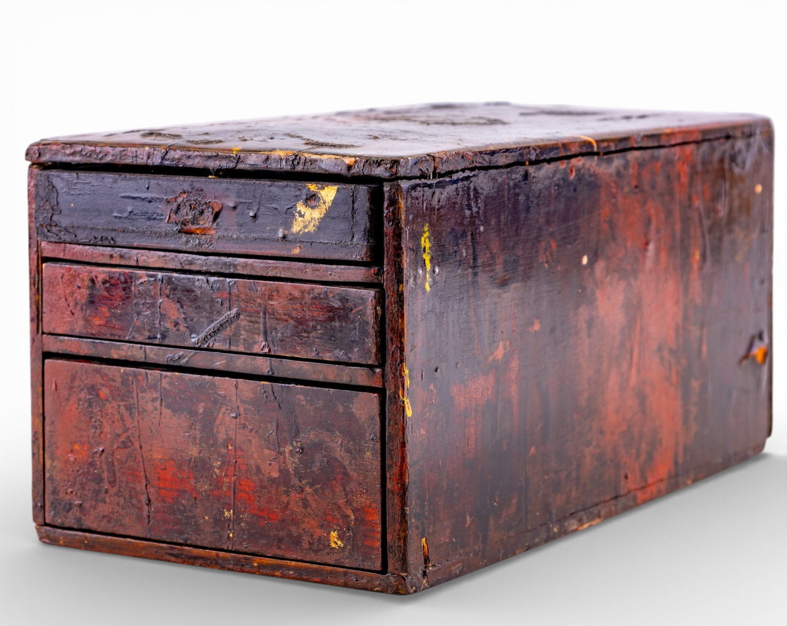 19th C Korean 3-Drawer Document Box (1 of 9)