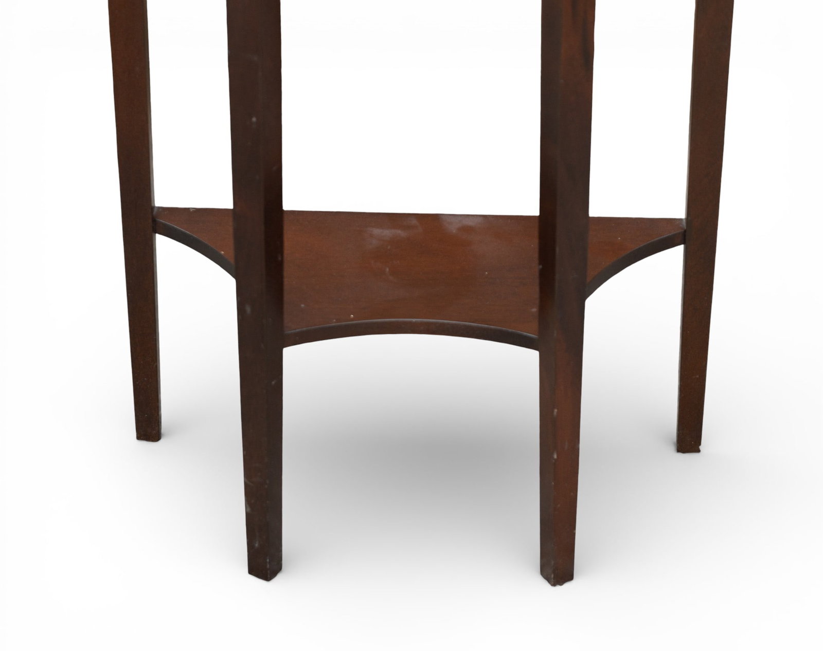 Mahogany Half-Moon Console Table - 4