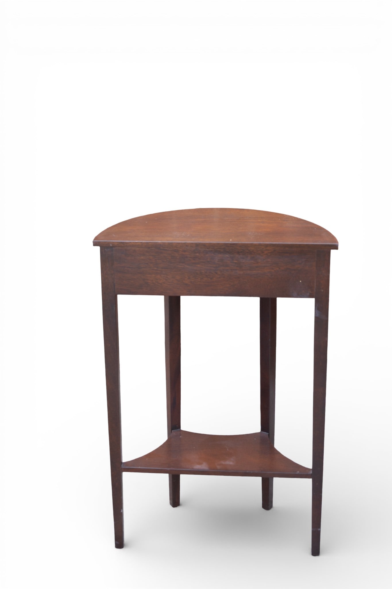 Mahogany Half-Moon Console Table - 7