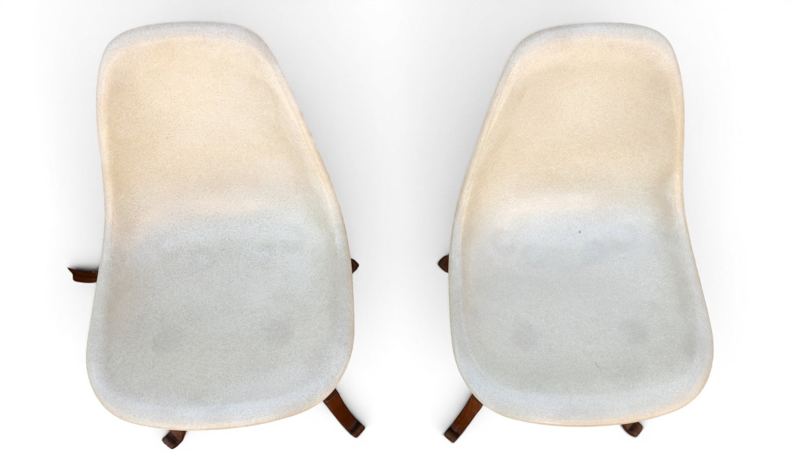 White Eames-Style Shell Chairs (4) - 3
