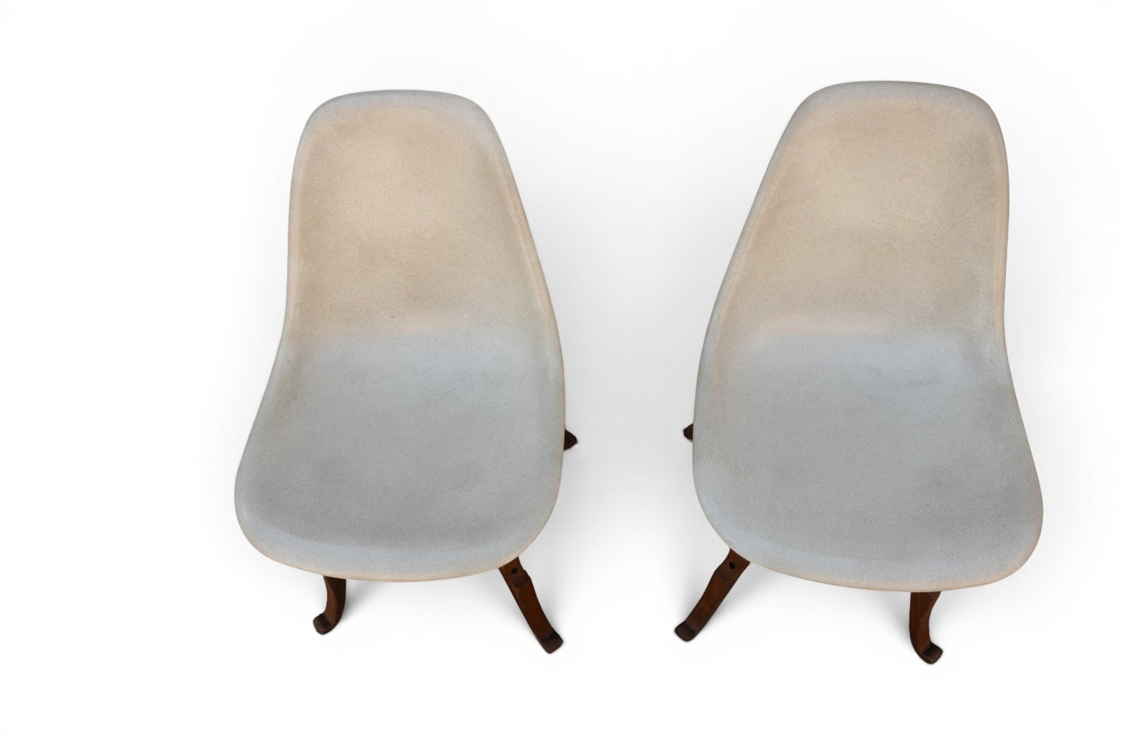 White Eames-Style Shell Chairs (4) - 4
