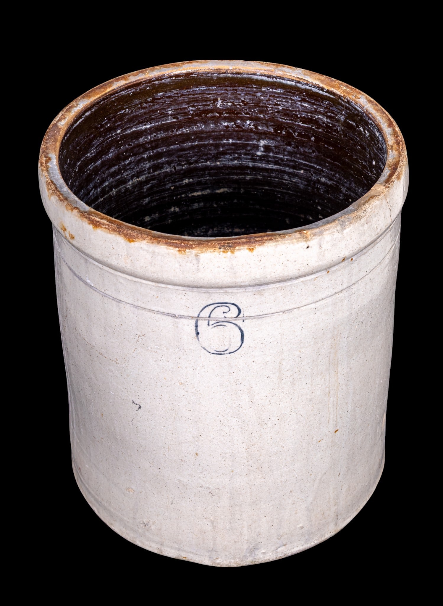 Antique Stoneware 6 Gallon Crock (1 of 16)