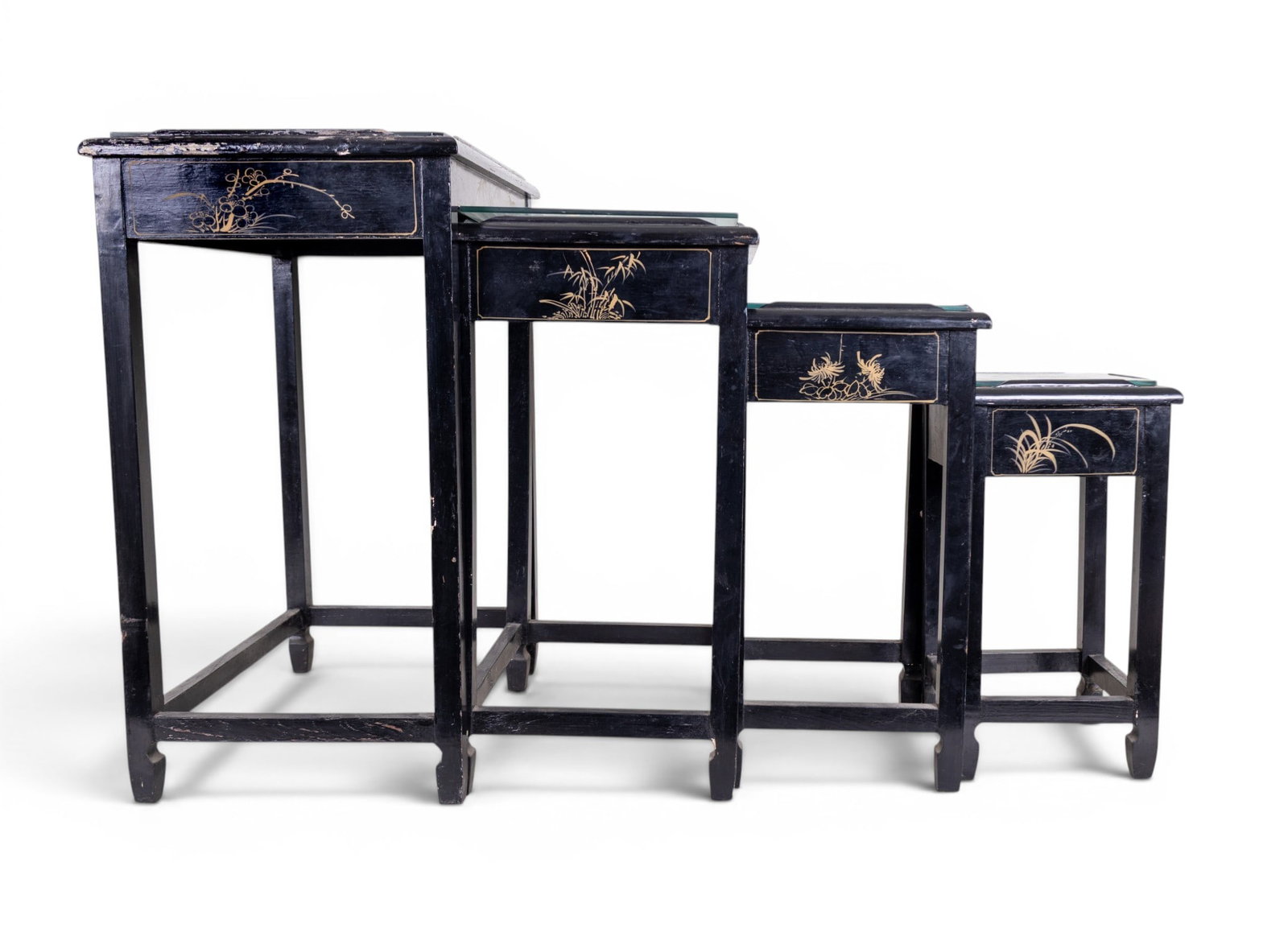 Chinese Lacquer Nesting Tables - 3