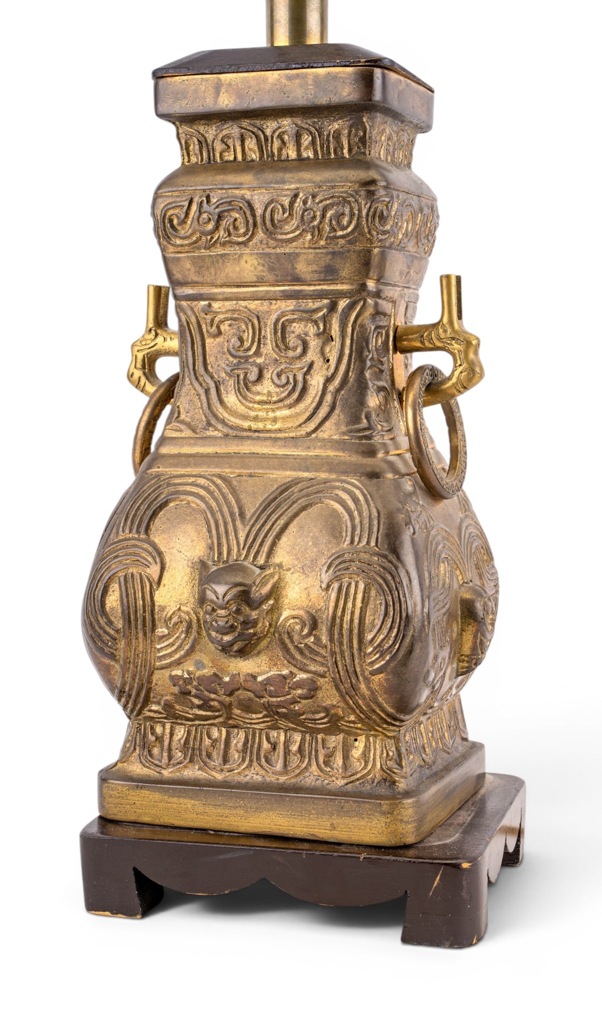 Chinese Bronze James Mont Style Lamp (1 of 13)