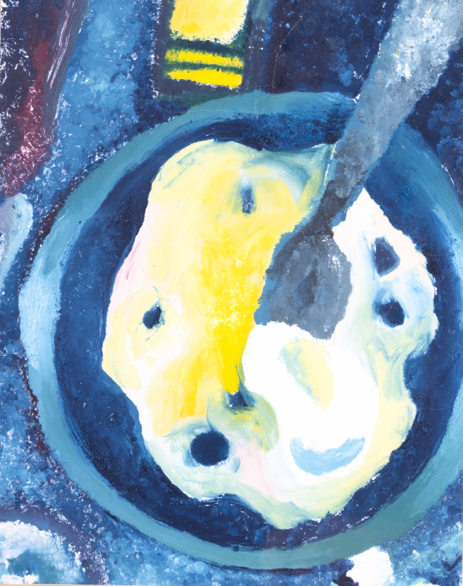 Mono Print "Fried Egg" - 2