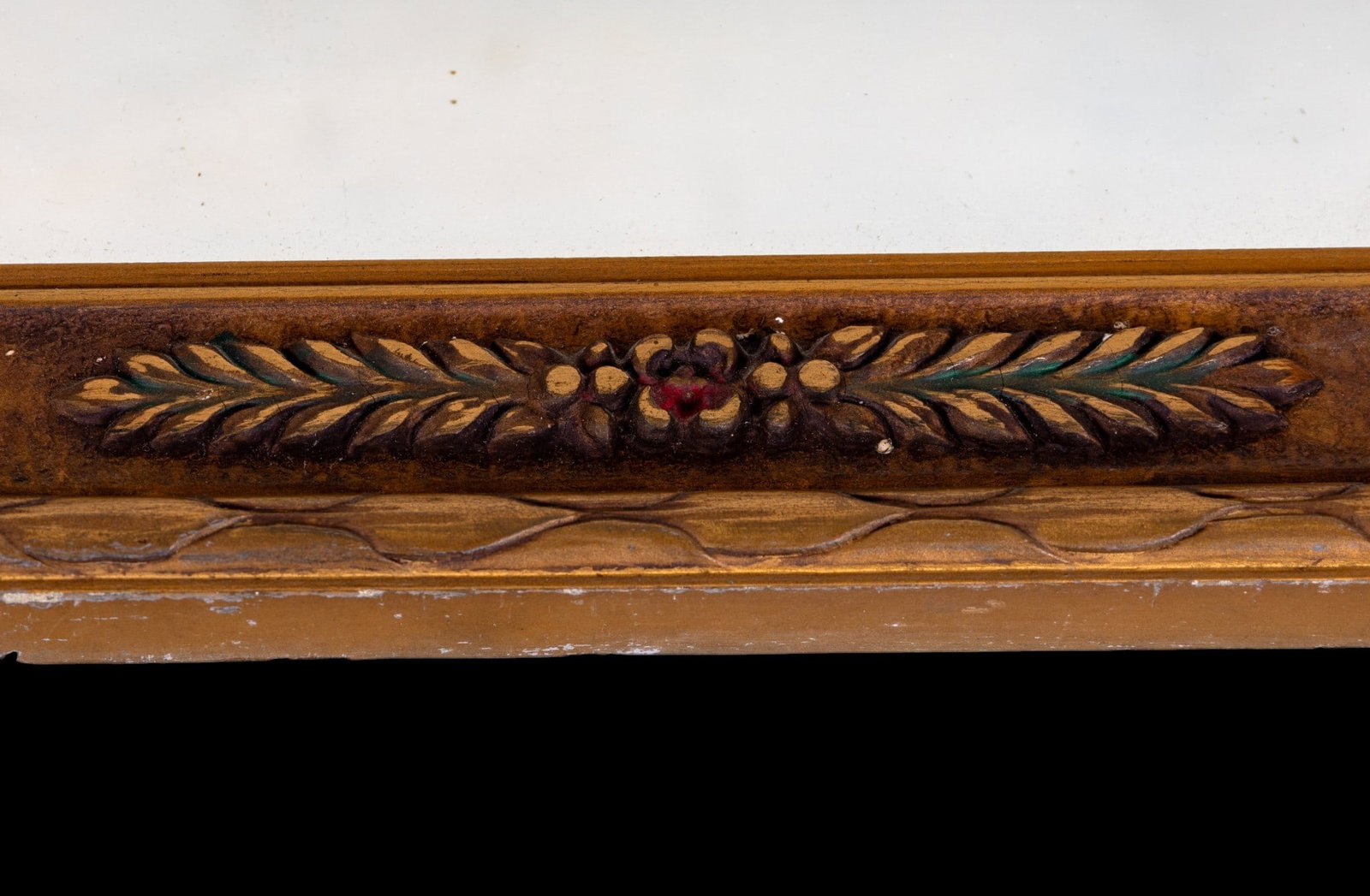 20th C Etched 3-Panel Buffet Mirror - 5