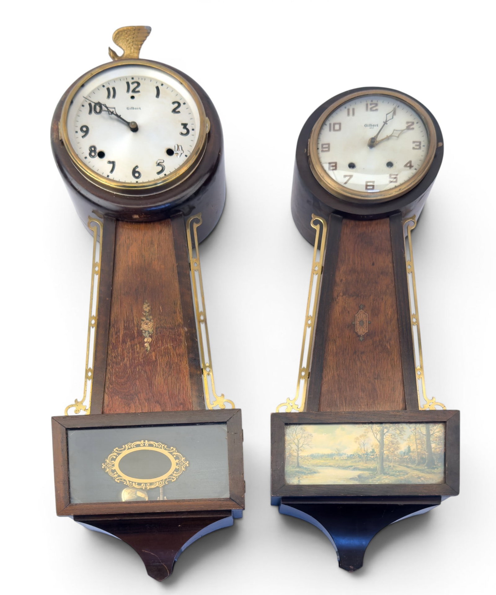 Pair of Gilbert Wall Hanging Clocks (1 of 17)