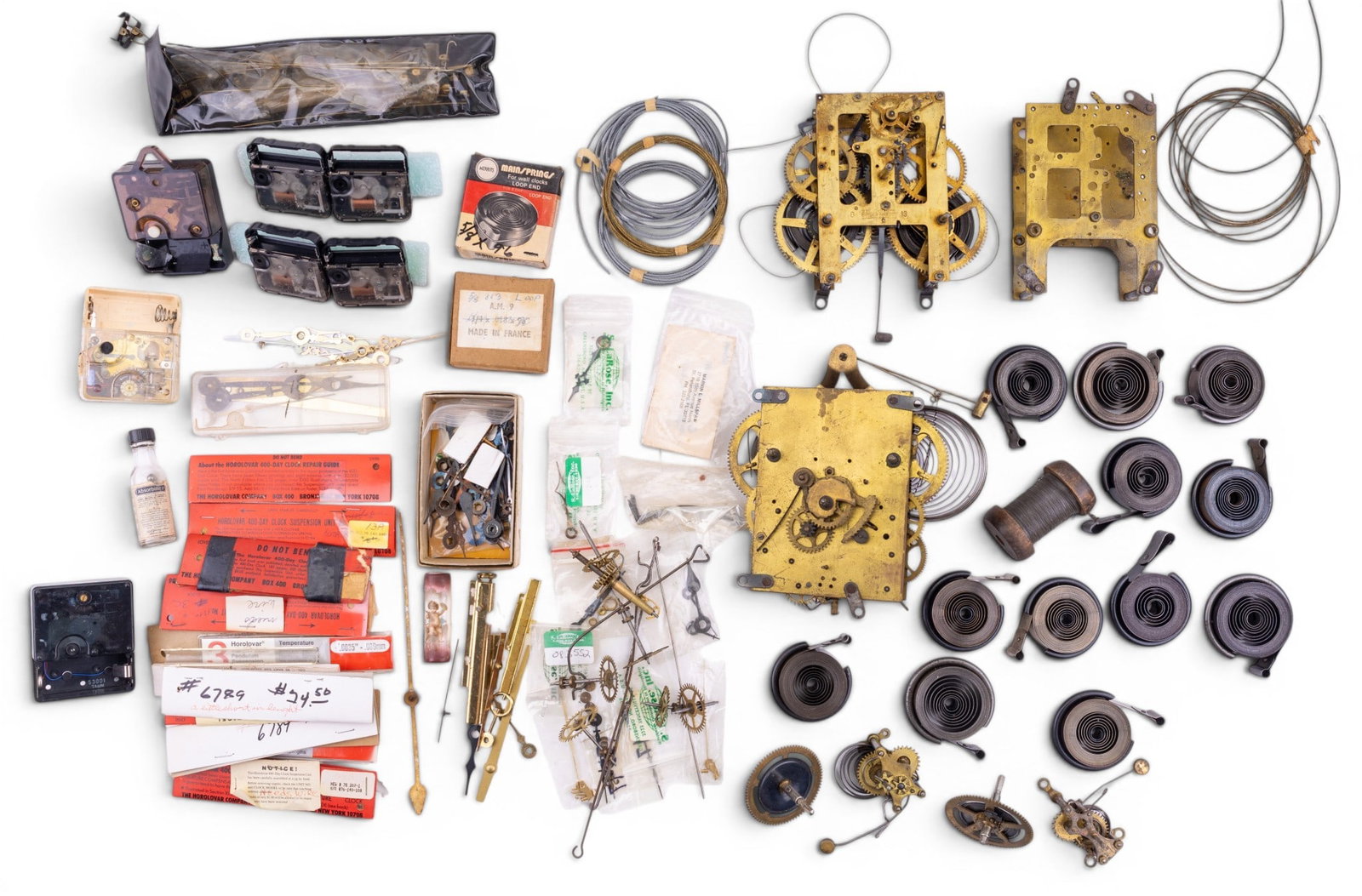 Gilbert, Ingraham Clock Movements & Various Parts (1 of 6)