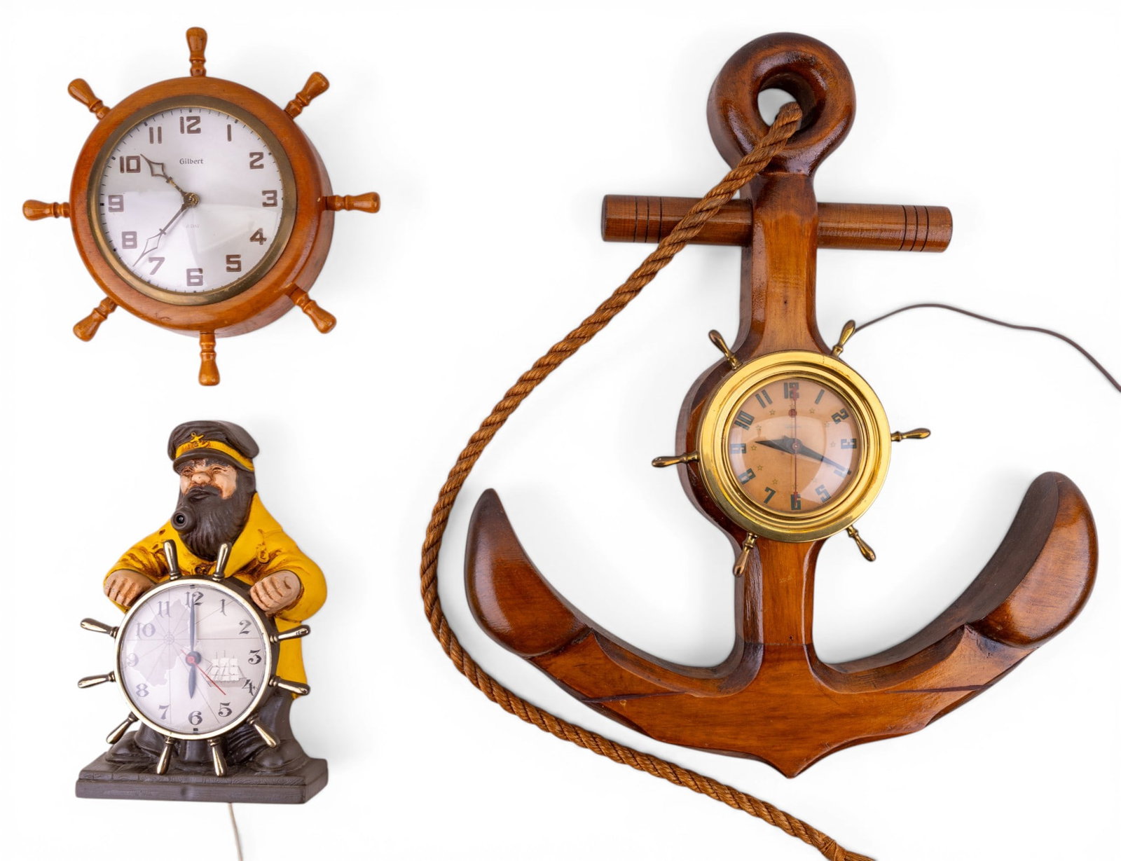Nautical Gilbert and Other Wall Clocks (1 of 12)