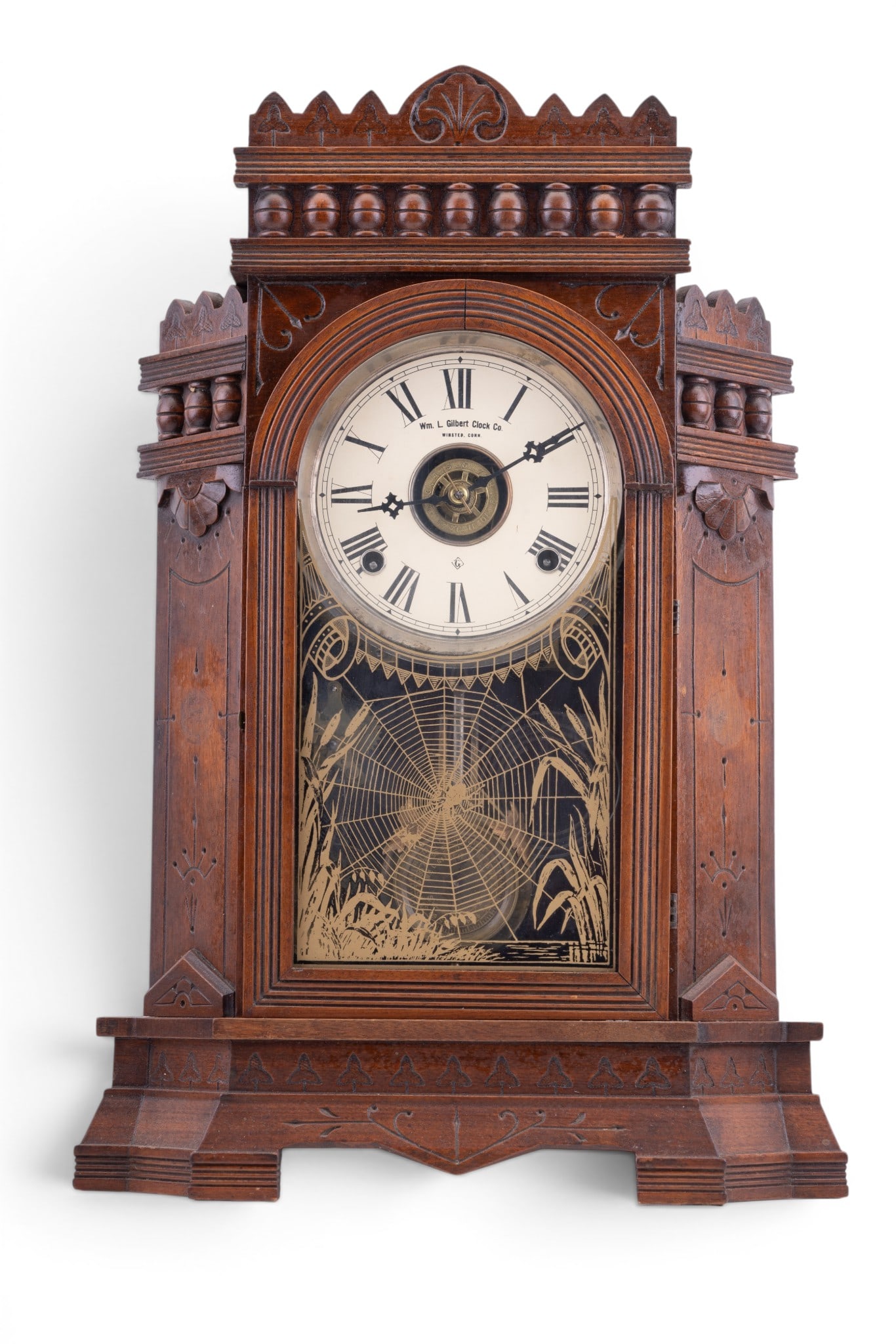 Antique Gilbert Altai Gingerbread Mantle Clock (1 of 9)