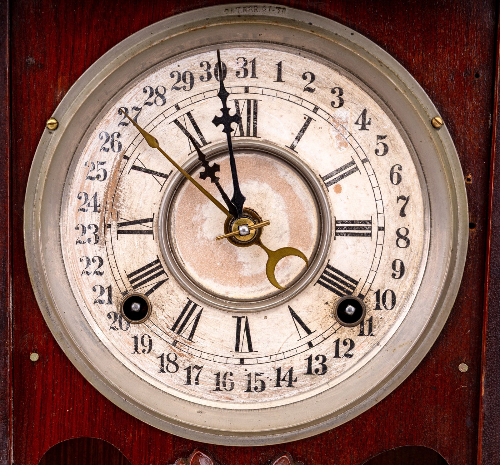 Gilbert Clock Co Gingerbread Shelf Clock - 6