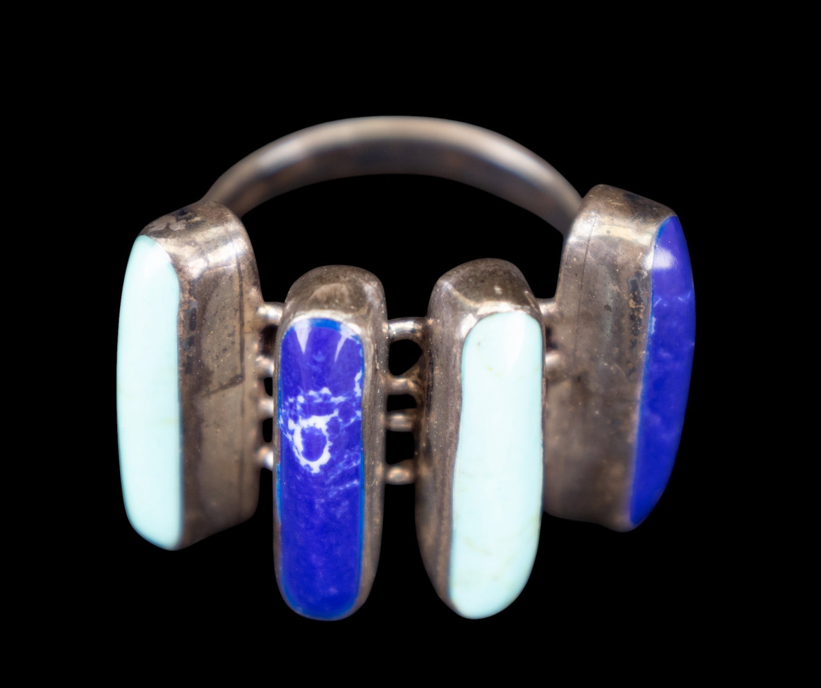 Lapis and Turquoise Ring - 3