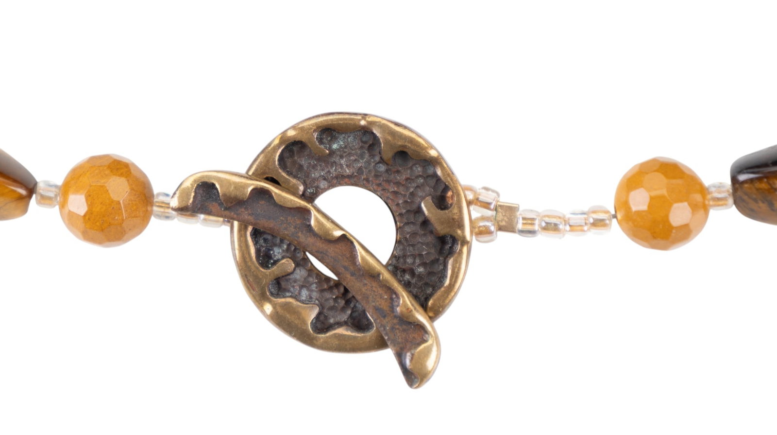 Tiger Eye and Bronze Necklace - 2