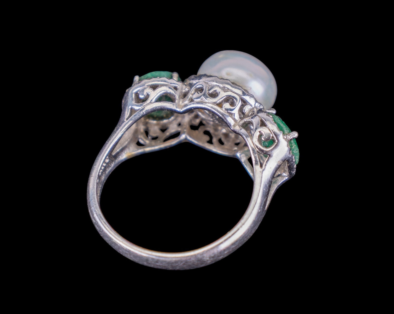 Emerald and Pearl Ring - 3