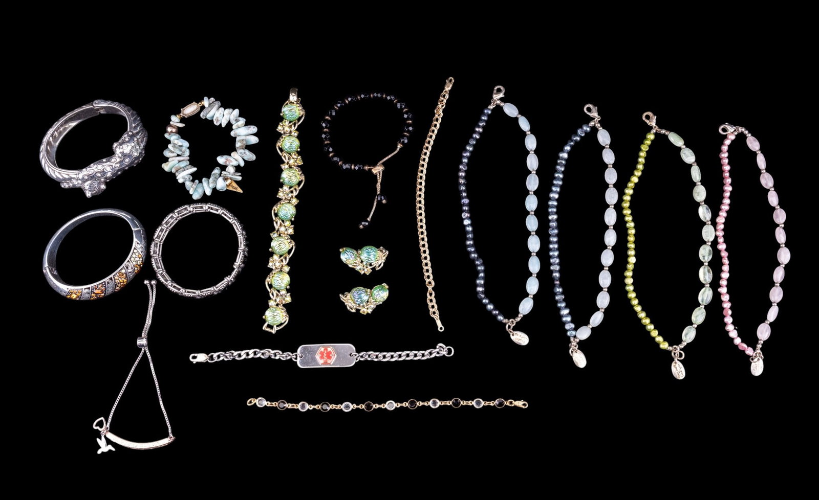 Pearl, Stone, Sterling Bracelets (1 of 13)