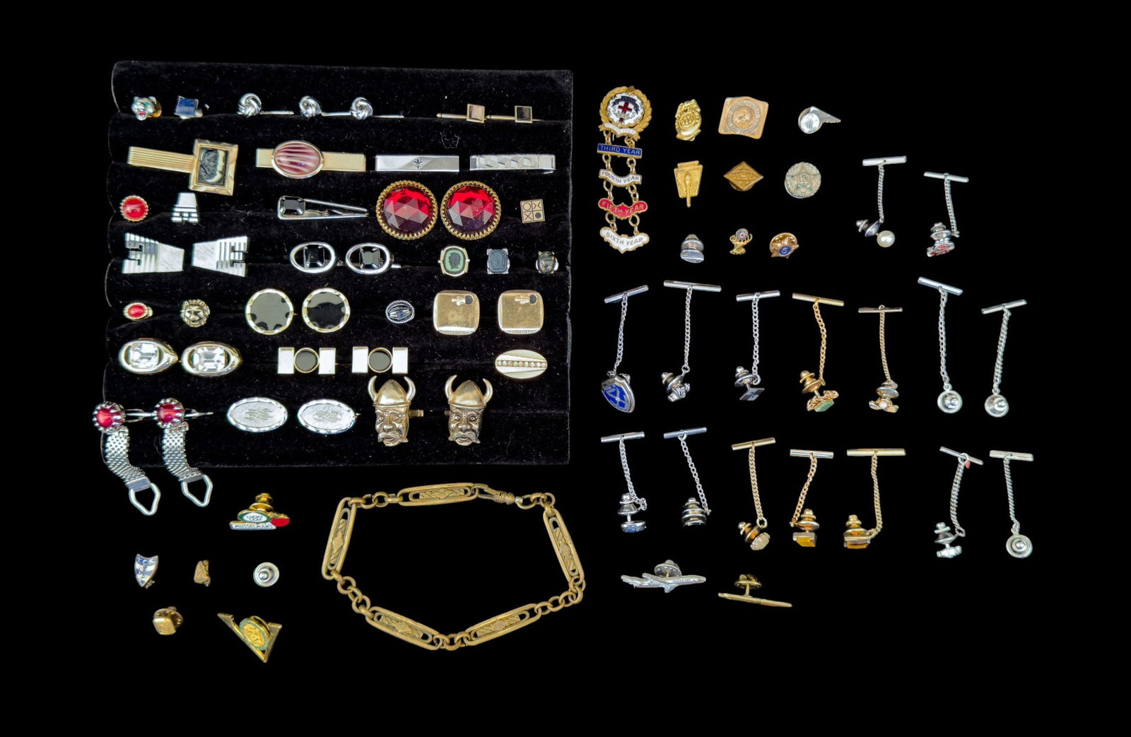 Cufflinks, Tie Pins, & Lapel Pins (1 of 7)
