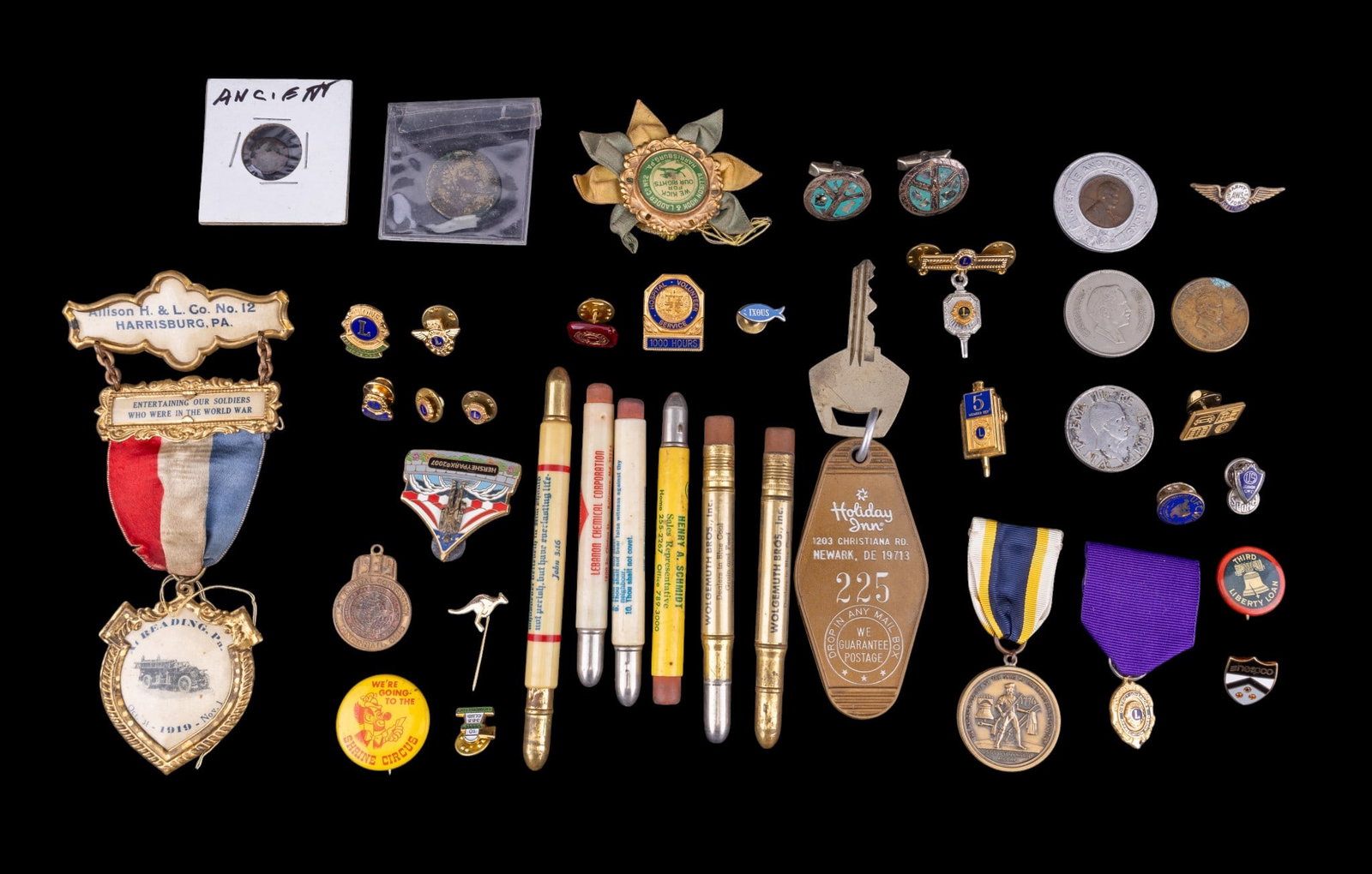 Lions Club Pins, Advertising Pencils, and More (1 of 5)