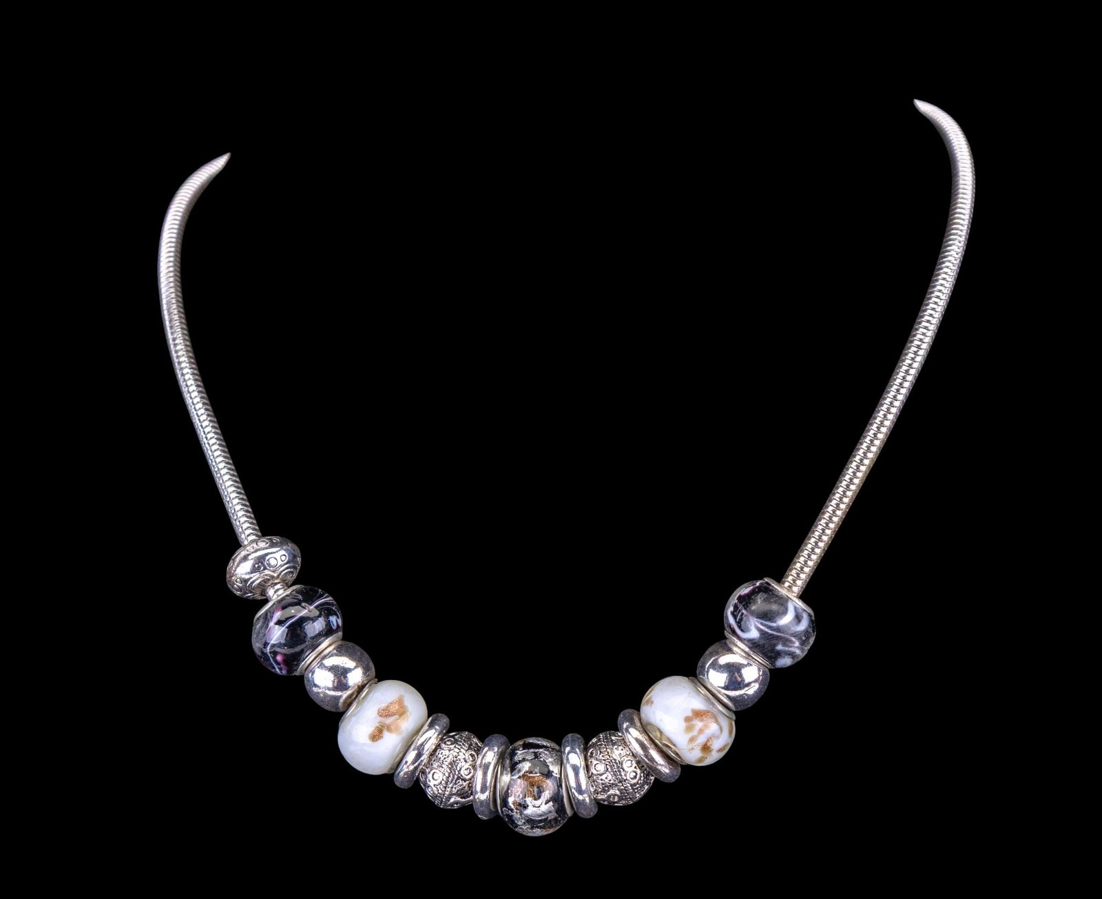 Silver Tone Statement Necklaces - 15