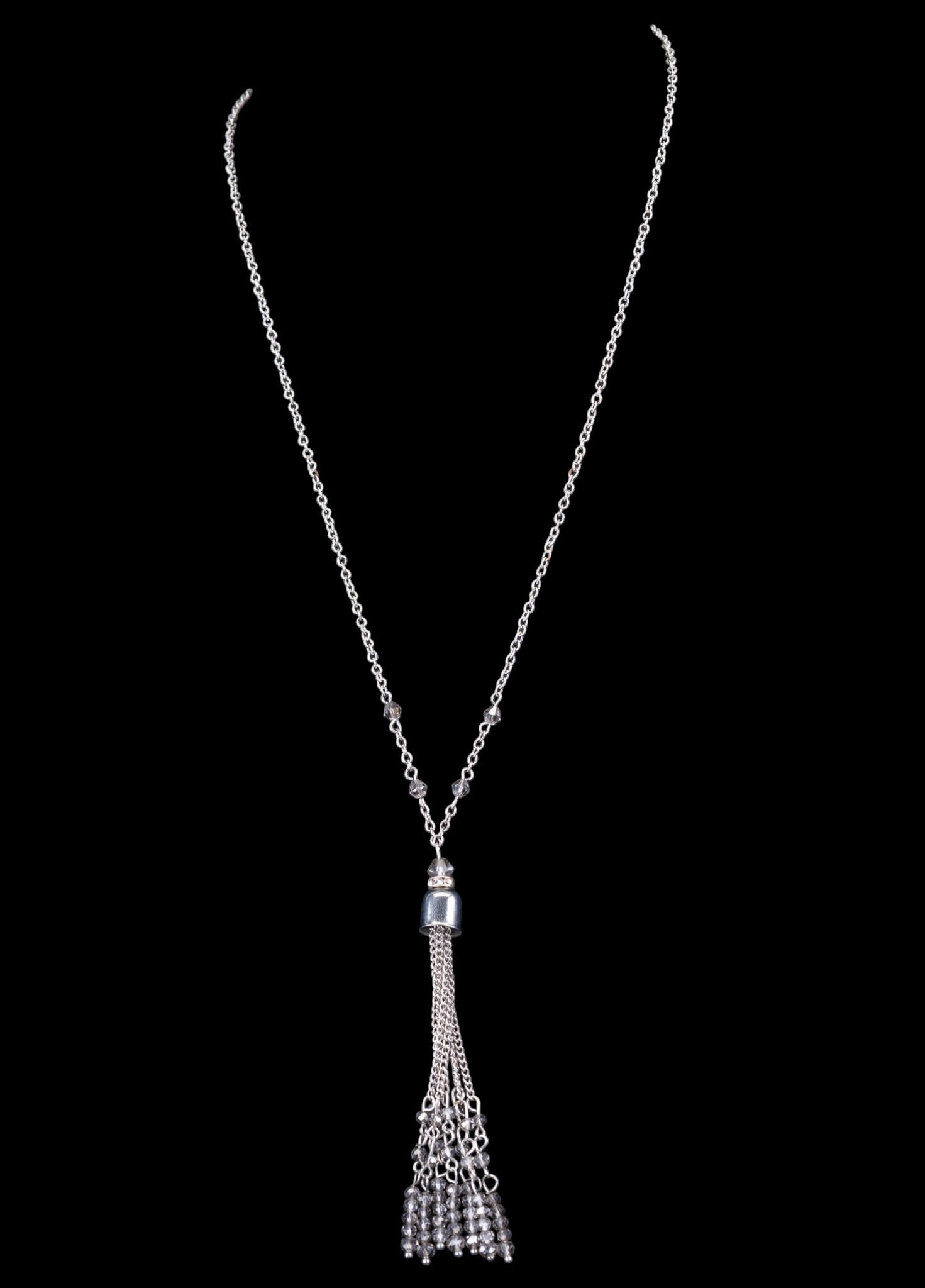 Silver Tone Statement Necklaces - 17