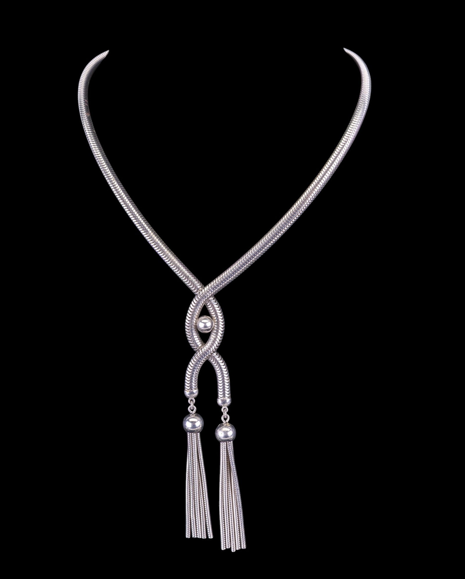 Silver Tone Statement Necklaces - 2