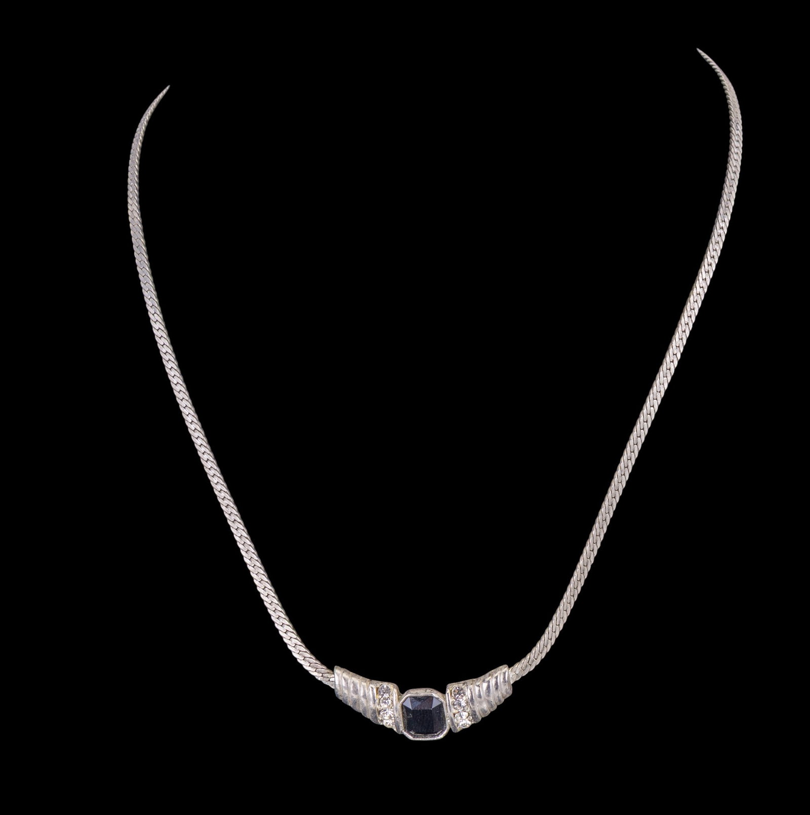 Silver Tone Statement Necklaces - 4