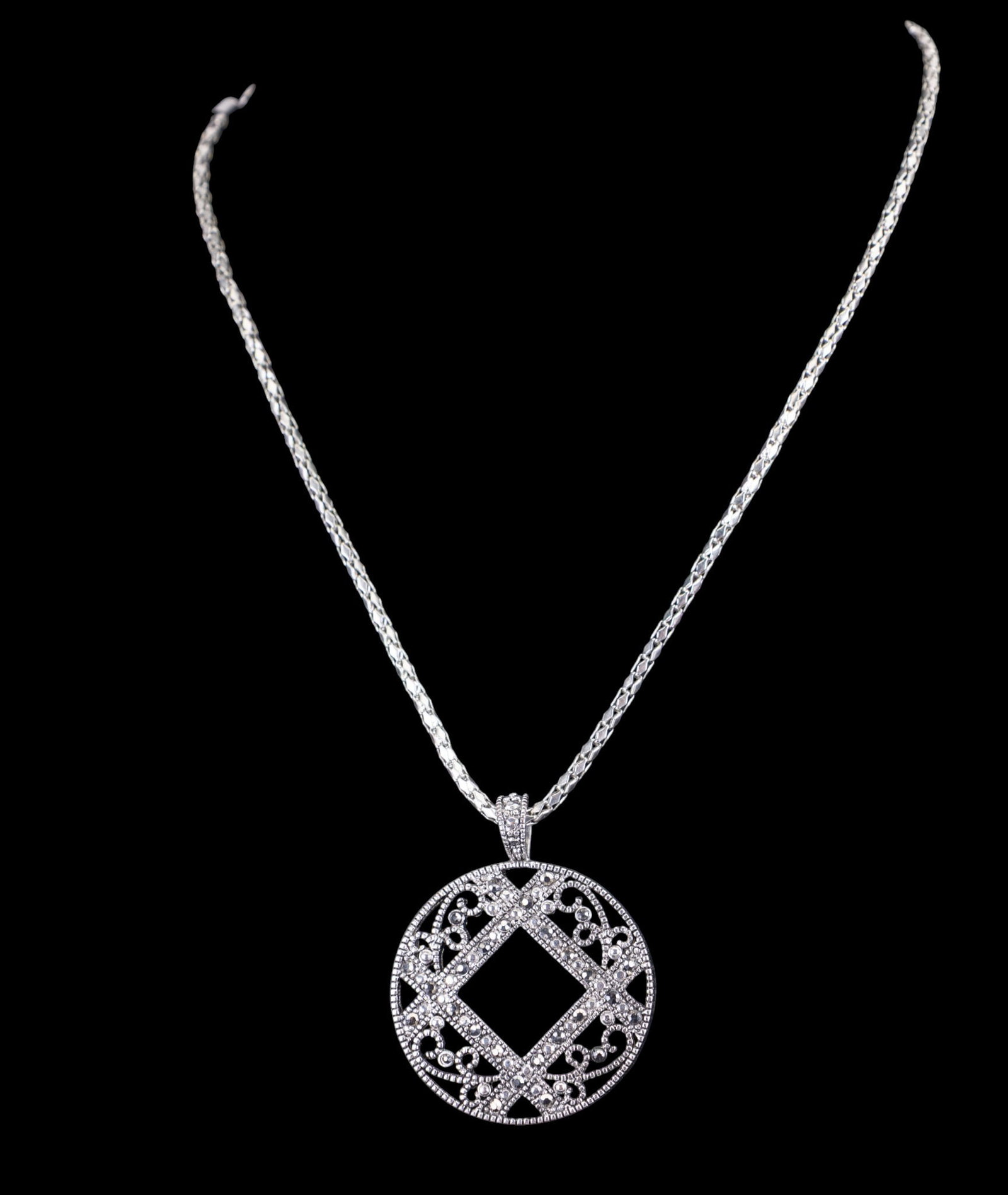 Silver Tone Statement Necklaces - 7