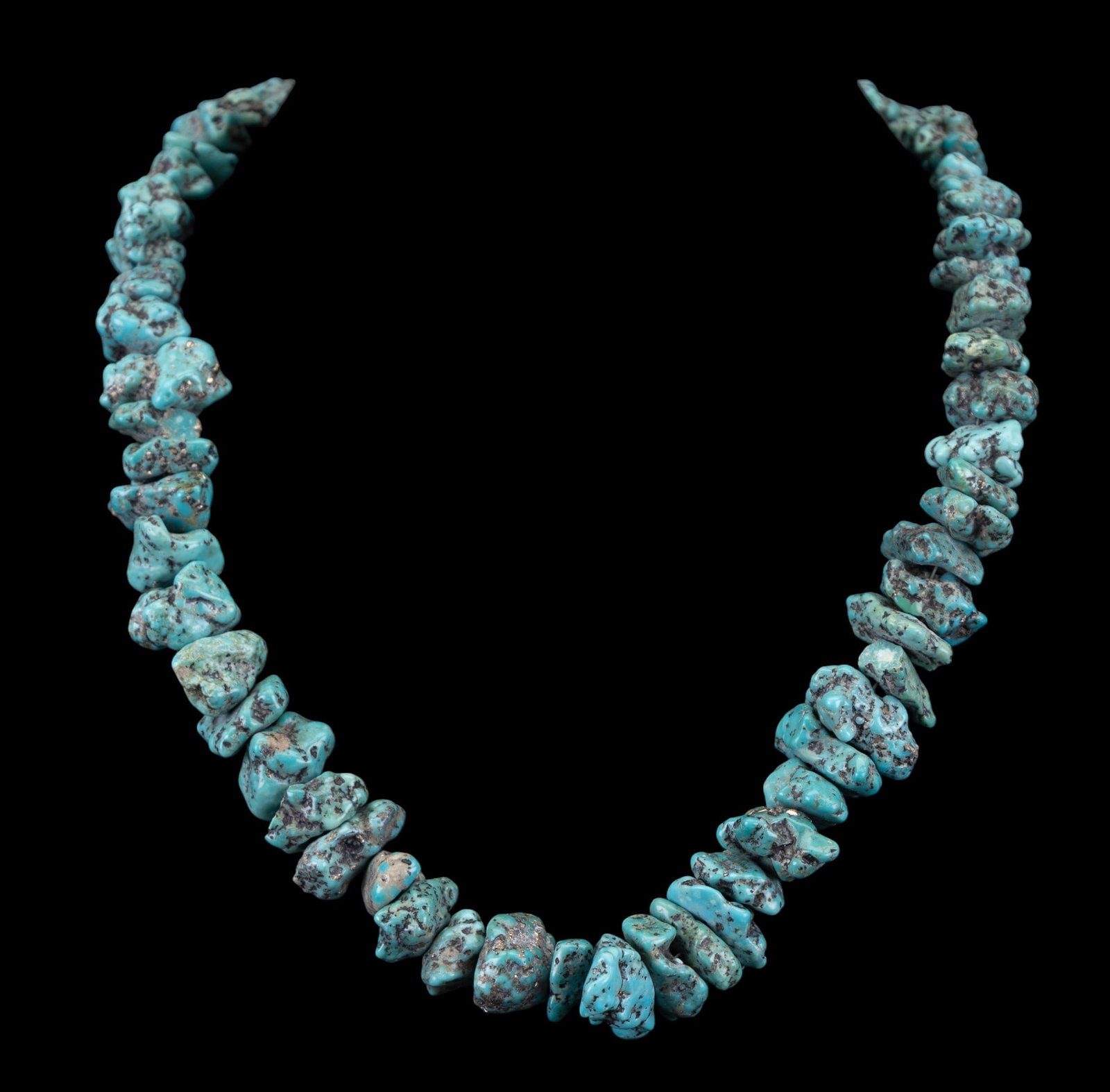Natural Turquoise Nugget Necklace (1 of 6)