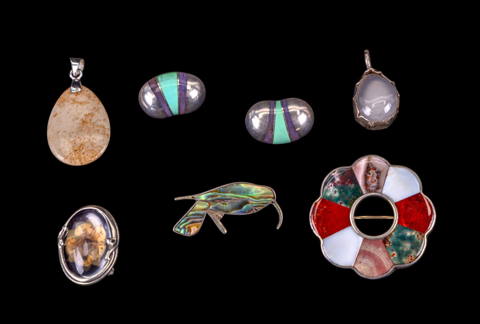 Sterling and Natural Stone Jewelry (1 of 11)