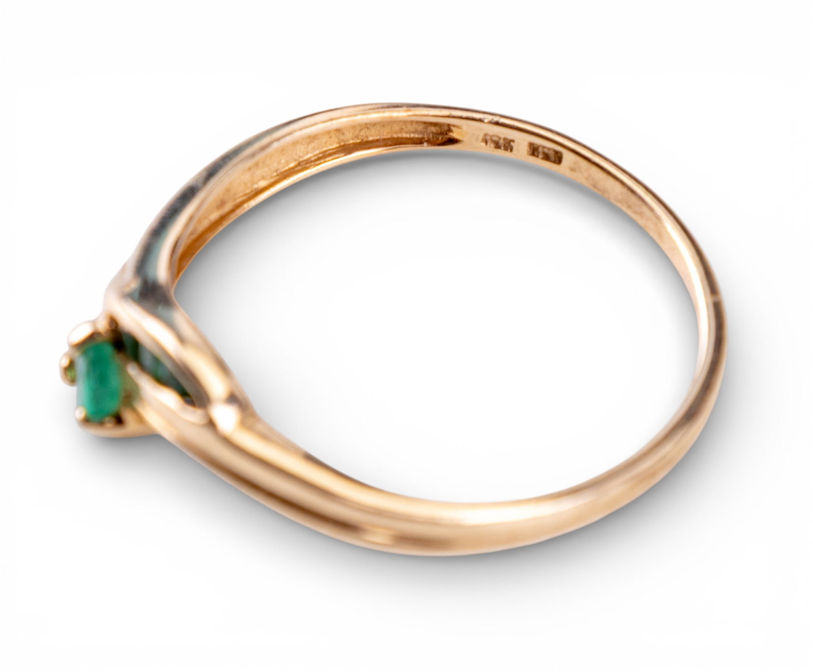 10K Gold Emerald Ring - 7