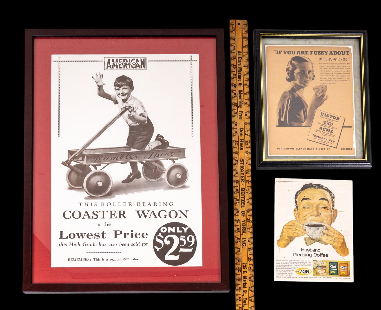 Framed Vintage Advertisements - 3