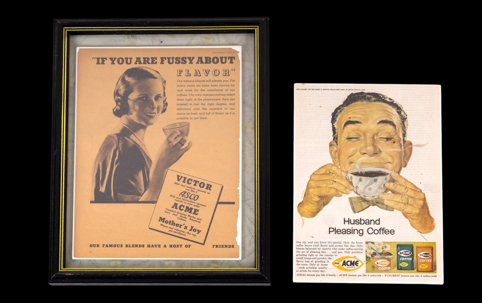 Framed Vintage Advertisements - 7
