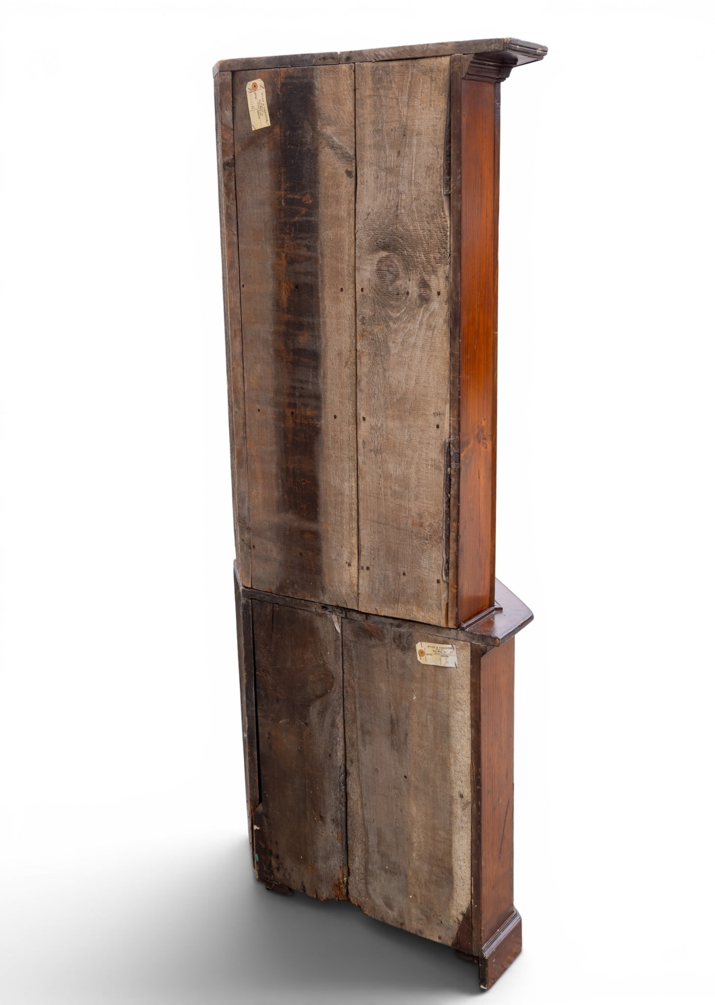 18thC/19C Cherry Corner Cabinet, 2 Pcs - 7