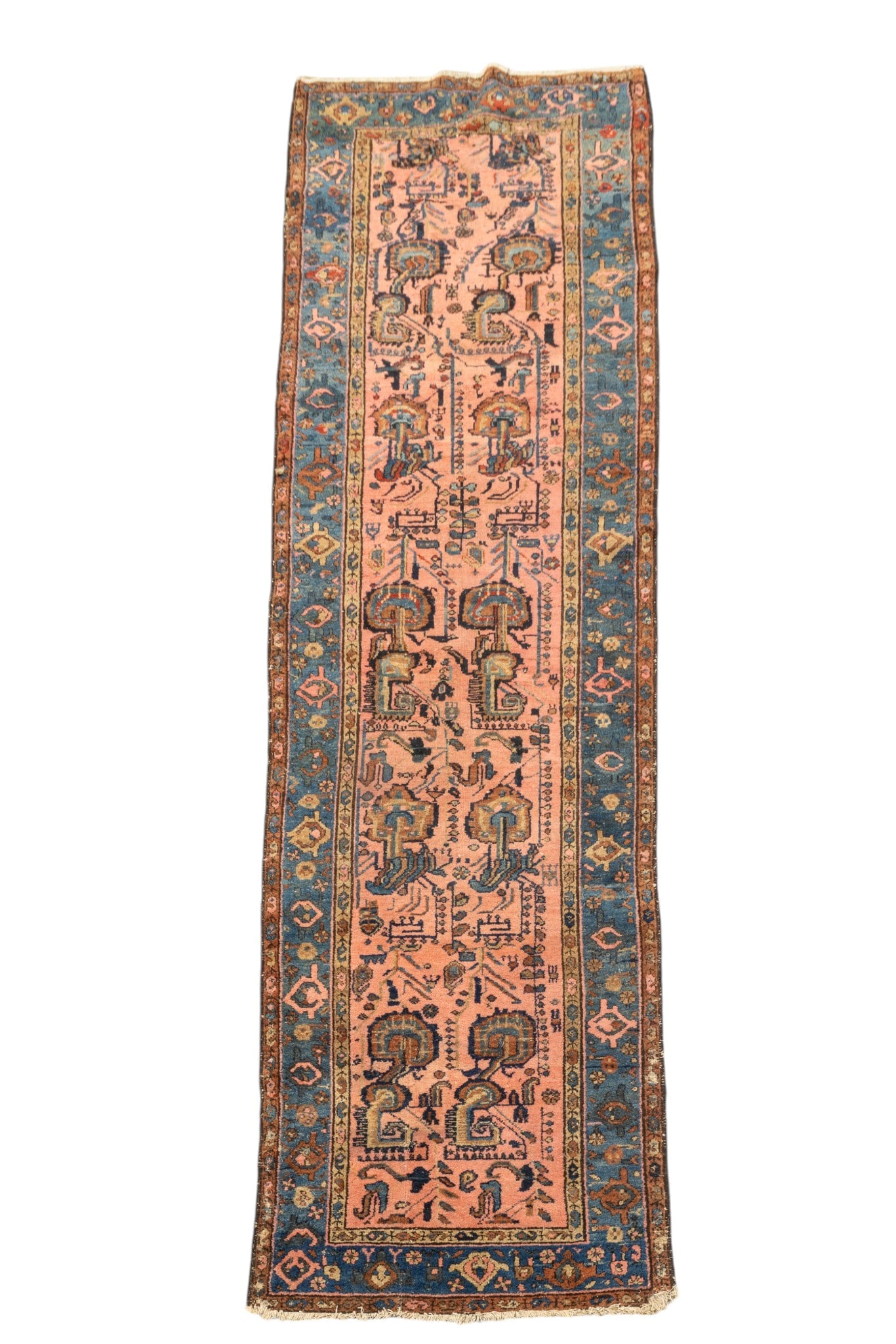 Persian Runner Rug: Persian runner rug measuring approx. 10'8" x 3'2".