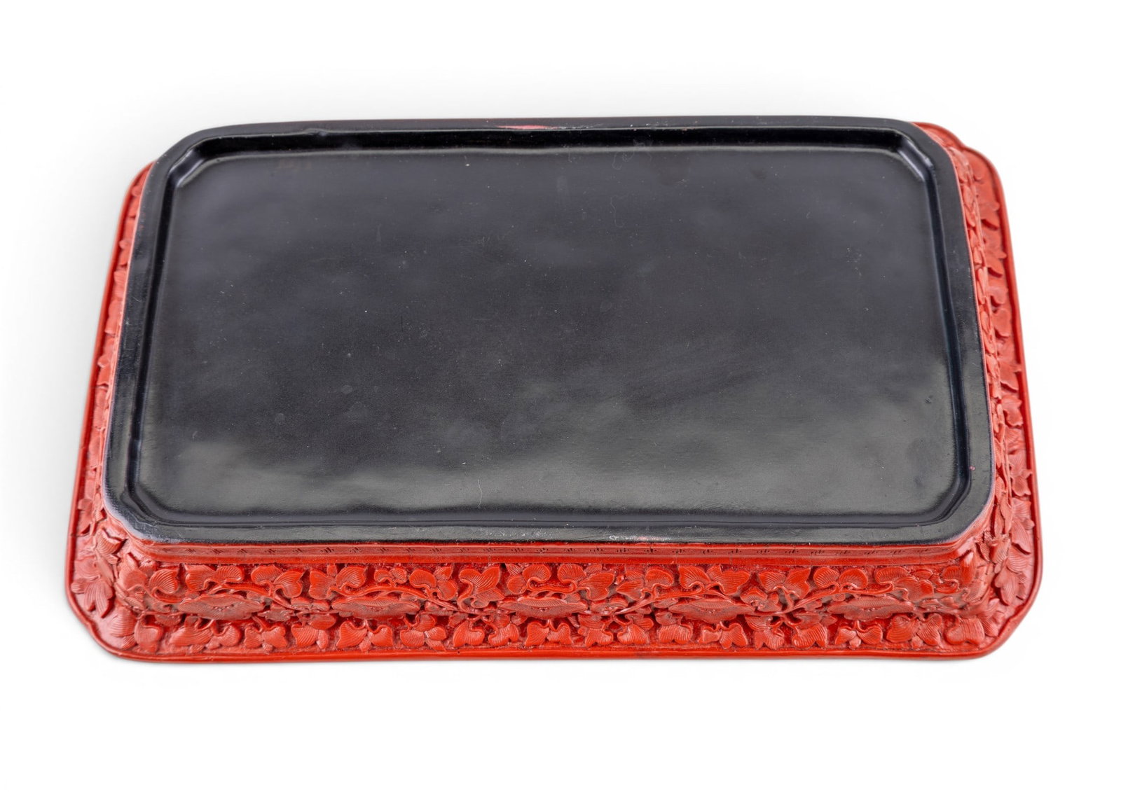 Chinese Cinnabar Tray, Marble MOP Plaque - 4