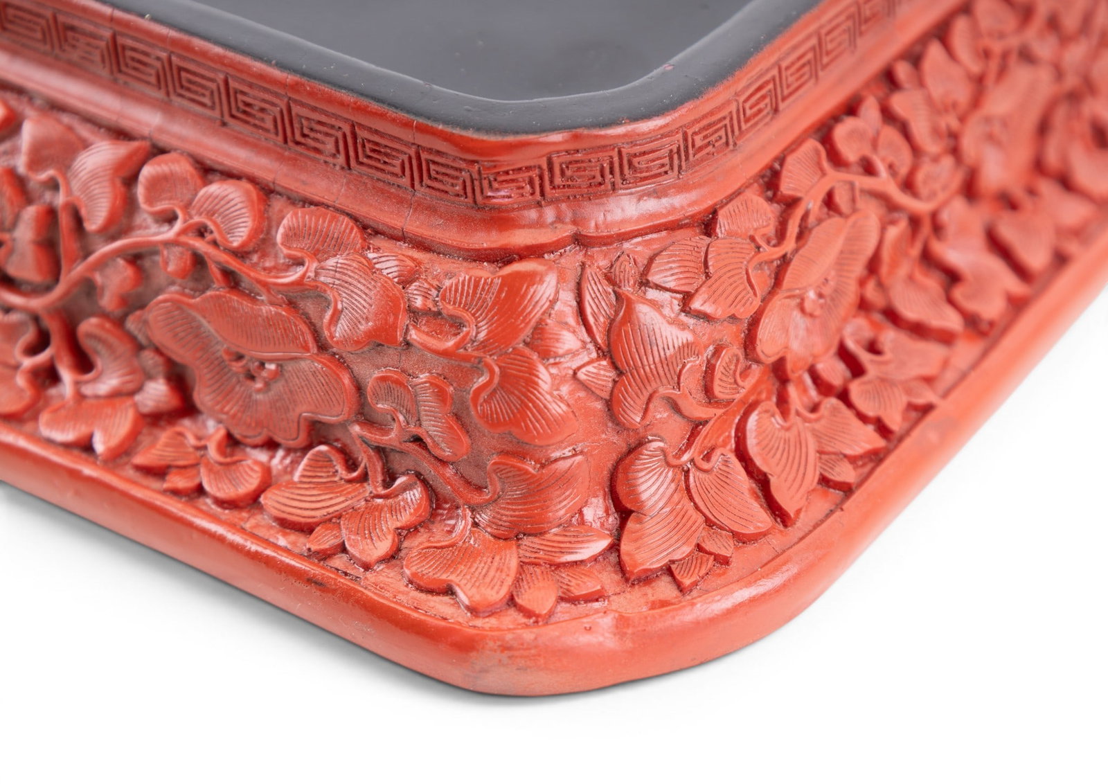 Chinese Cinnabar Tray, Marble MOP Plaque - 5
