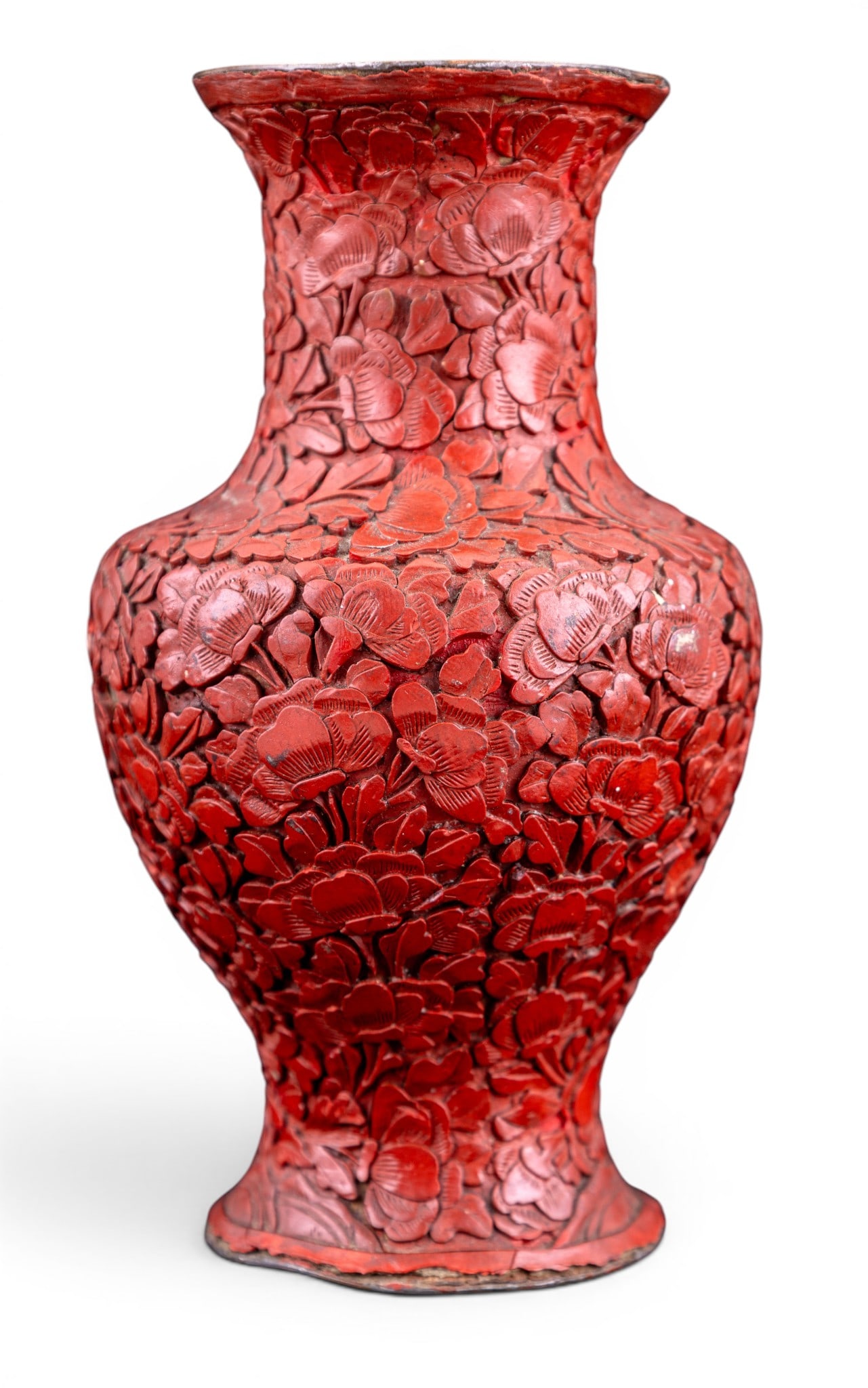Cinnabar Vase, Canton Box, Mexican Vase - 14